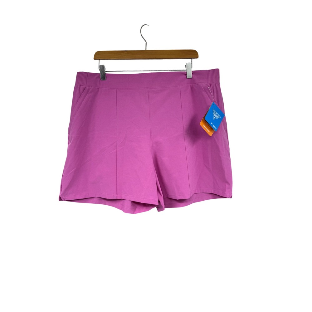 Columbia PFG Tidal Sands Shorts Womens XL 5in Inseam Purple Omni-Shade XL5032